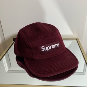 Supreme Wool Camp Cap (Burgundy)
